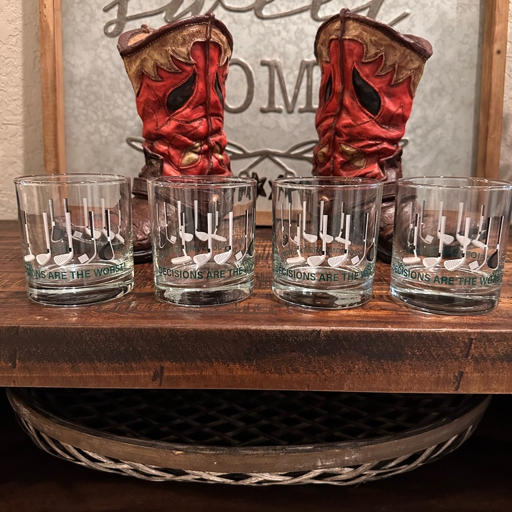 Decisions Are The Worst Shot Glass Set - Clear NWOB